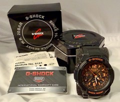 CASIO G-Shock Sky Cockpit GW-3000B-1A Black Solar Radio Controlled Pilot Watch