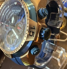 Reef Tiger Aurora, Automatic Multi-function Double Calendar LE.Men’s Watch