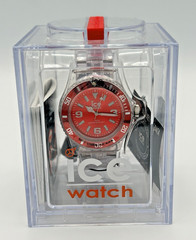 Ice-Watch PU.RD.U.P.12 Ice-Pure Red Watch New *NEW BATTERY
