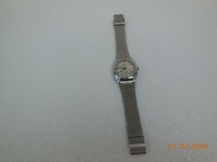 Vintage Swiss Chronosport 17 Jewel Incabloc Watch ~ Stainless Steel Case & Strap