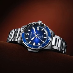 Bulova Marine Star Auto Watch Blue Dial 20ATM Waterproof From Japan