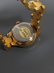 Rumours Golden Round Dial Bracelet Band Watch 6.75 in