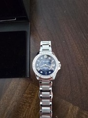 96R215 BULOVA MARINE STAR DIAMOND BLUE DIAL STAINLESS STEEL WOMEN’S WATCH