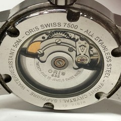 ORIS BC3 Big Crown 7500 Automatic Day Date 40mm Black Dial Display Back Watch