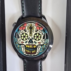MR. JONES WATCHES THE LAST LAUGH XL TATTOO AUTO “RARE” MUST SEE UNIQUE WATCH