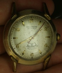 Vintage 1950’s Hallmark 10K GF Power Reserve Automatic AS 1488 Watch 35mm Repair