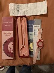 AP X SWATCH ROYAL POP Watch w Matching WRISTBAND/Gift Bag and RECEIPT AUTHENTIC