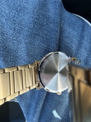 Bulova Men’s Diamond Accent Black Dial Gold-Tone Bracelet Quartz Date Watch