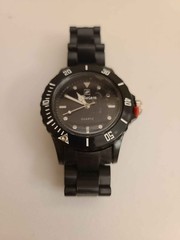 Riviera Black Quartz Watch NEEDS NEW BATTERY