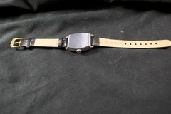 Rare Two Tone Vintage Bulova Art Deco 1930s 1940s Tank Watch Engraved Mech Runs