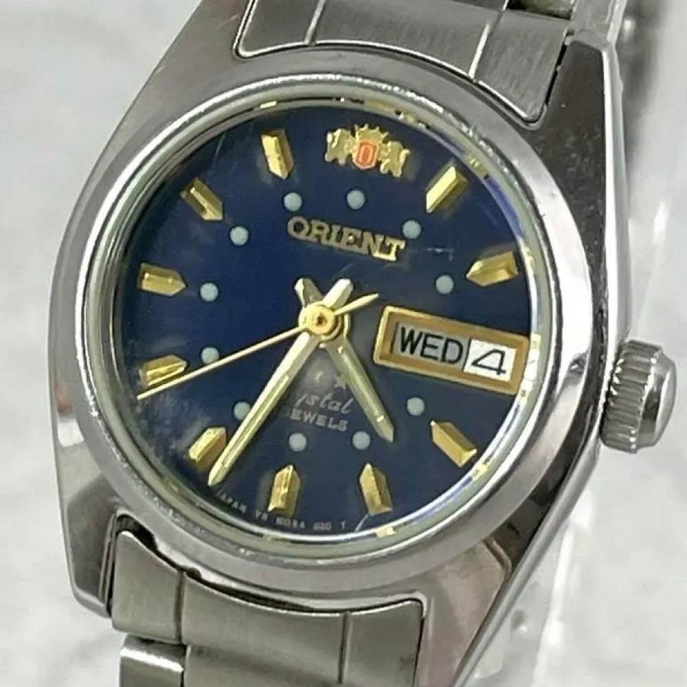ORIENT Three Star Automatic 559WC8-02 DayDate Watch Stainless Steel no Box USED