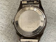 Vintage 1950’s Bulova 23 Jewel Automatic Watch Black Face Runs Well