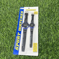Vintage Lifelong Sports Watches NOS 2-Pack Digital Alarm Chronograph Unisex