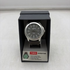 Timex Mens Expedition Watch Brown Fabric & Leather Strap Grey Face T40091WX