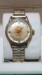 Benrus Three-Star Shock Absorber Watch Vintage Men’s 10K RGP